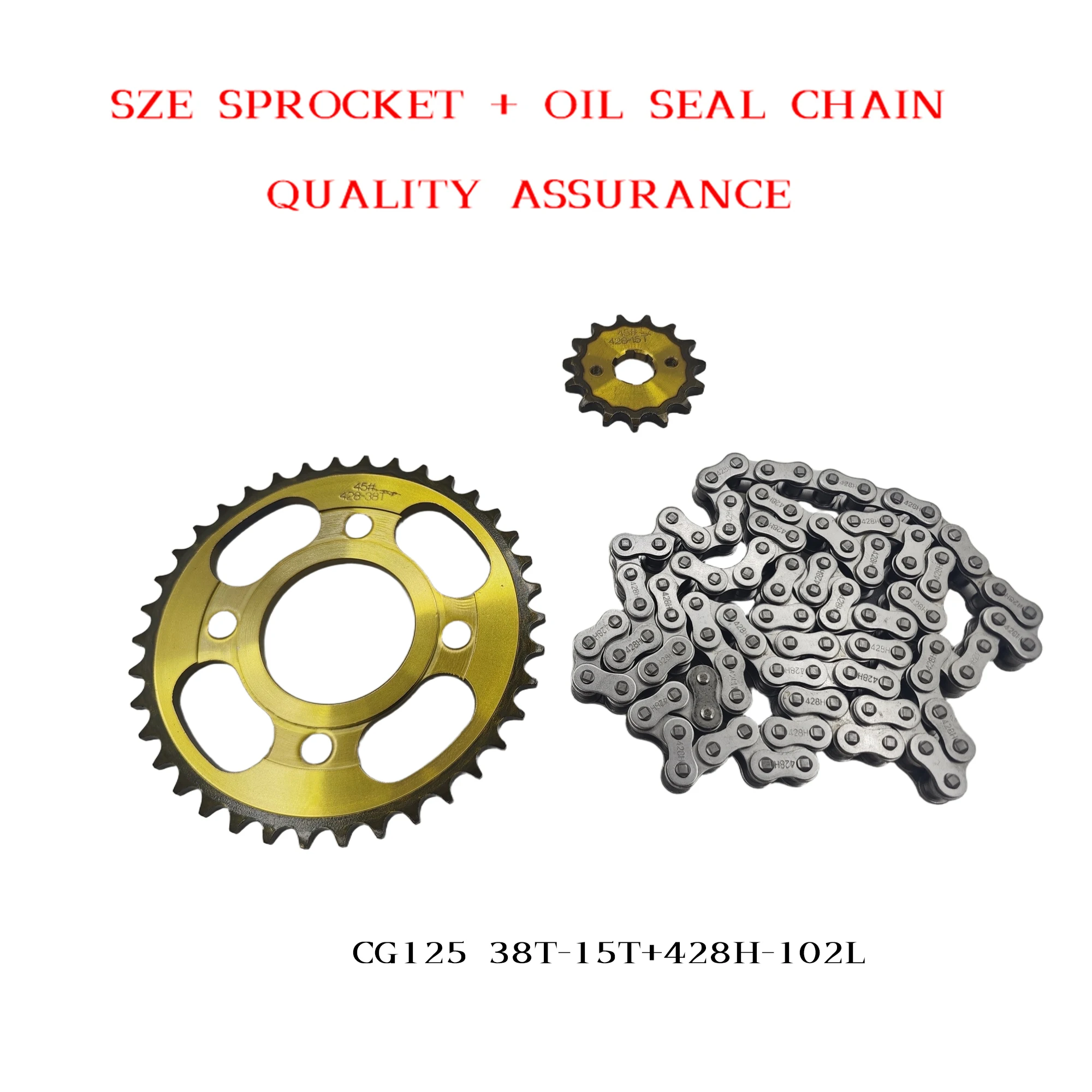 CG125 38T+15T 428H-102L Silent - đánh giá và giá 428 Chain