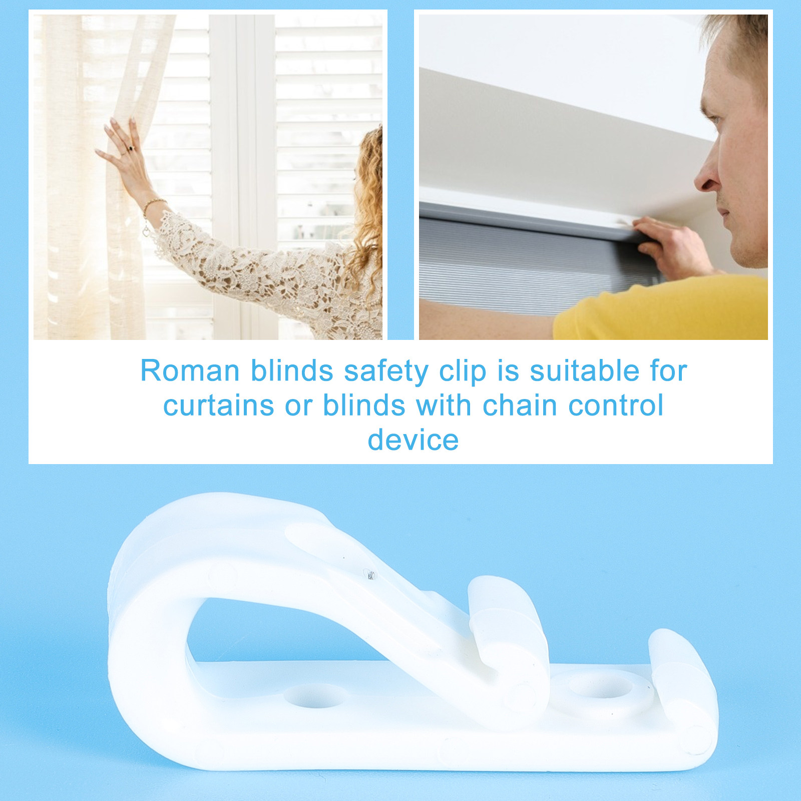 8Pcs Window Blind Safety Clips - đánh giá và giá Roller Chain